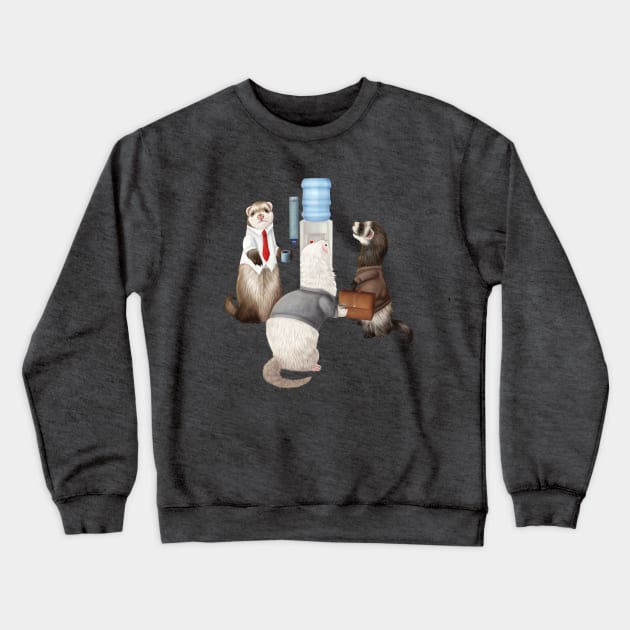 A business of ferrets Crewneck Sweatshirt by Mehu Art